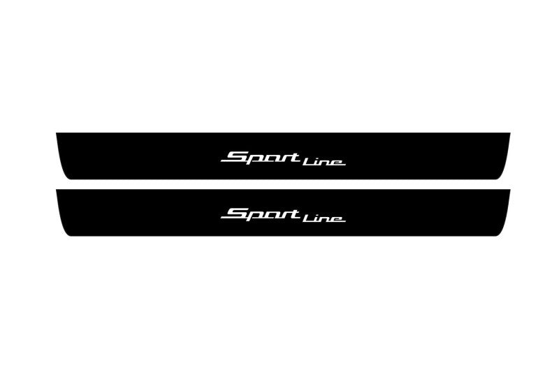 BMW 5 F10 2009-2017 Led Door Sill Pro With Logo Sport Line (Premium Painting) BMW Led Door Sills PRO opdesign