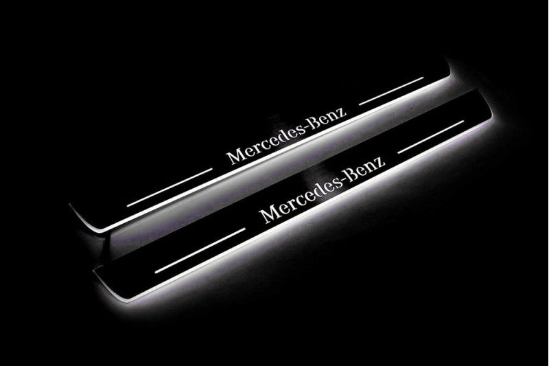 Mercedes S-Class W222 2013-2020 Auto Door Sill Plates With Logo Mercedes-Benz