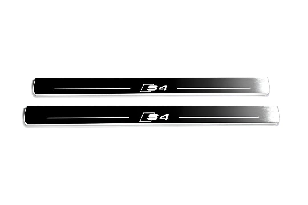 Audi A4 B8 2007-2016 Door Sill Protectors With Logo S4 Audi Led Door Sills opdesign