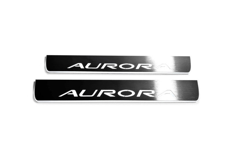 Oldsmobile Aurora I 1995-1999 LED Door Sills With Aurora Logo
