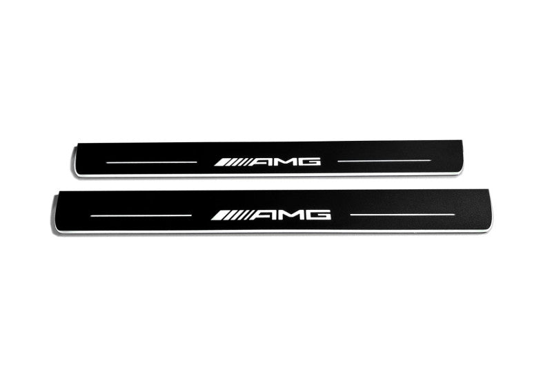 Mercedes S-Class W223 2020+ Auto Door Sill Plates With Logo AMG