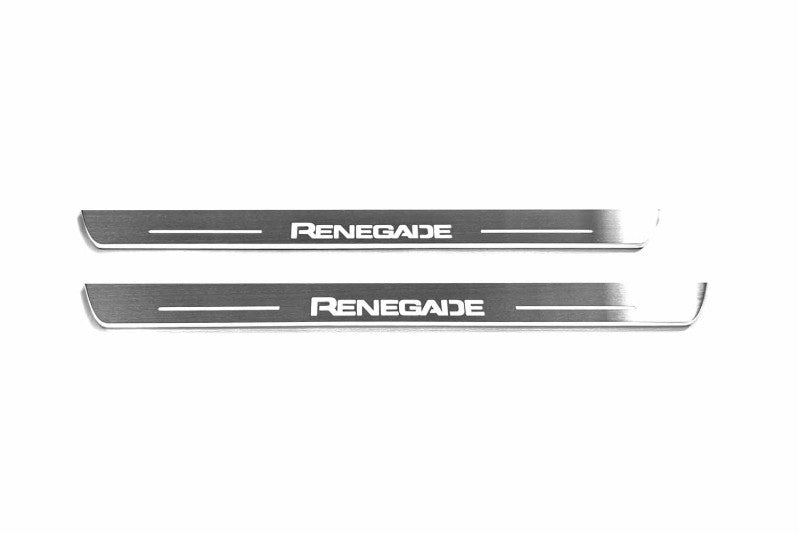 Jeep Renegade 2014+ LED Door Sills With Logo Renegade