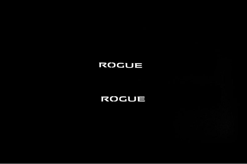 Nissan Rogue II 2014-2021 Led Door Sill Pro With Logo Rogue (Premium Painting) Nissan Led Door Sills PRO opdesign