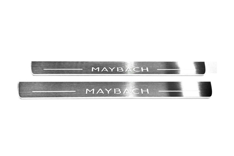 Mercedes S-Class W223 2020+ Auto Door Sill Plates With Logo Maybach
