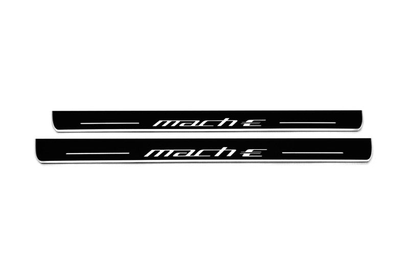 Mustang Mach-E 2020+ LED Door Sills PRO With Logo Mach-E