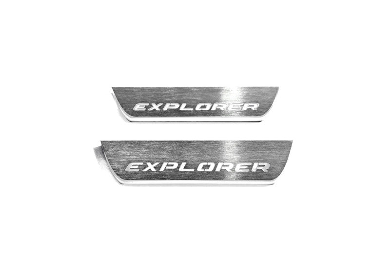 Ford Explorer V 2011-2019 Car Door Sill With Logo Explorer Ford Led Door Sills opdesign