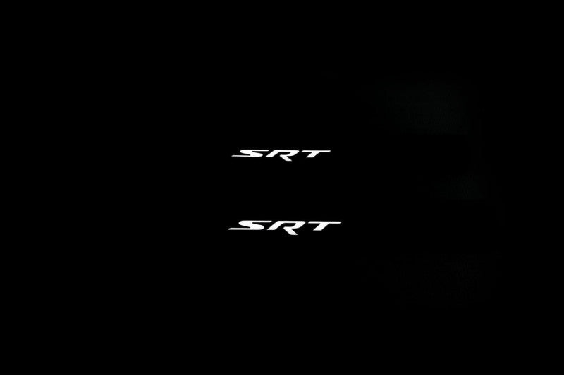 Dodge Durango III 2011+ Led Door Sill Pro With Logo SRT (Premium Painting) Dodge Led Door Sills PRO opdesign