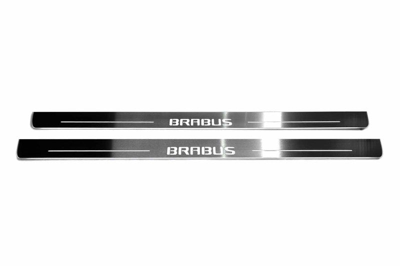 Mercedes S-Class C217 2014-2020 Door Sill Led Plate With Brabus Logo