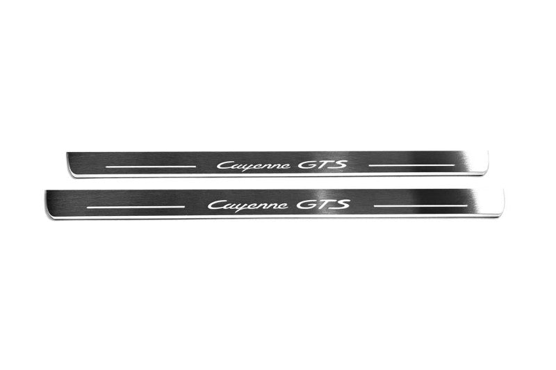 Porsche Cayenne Coupe illuminated door sills with logo Cayenne GTS