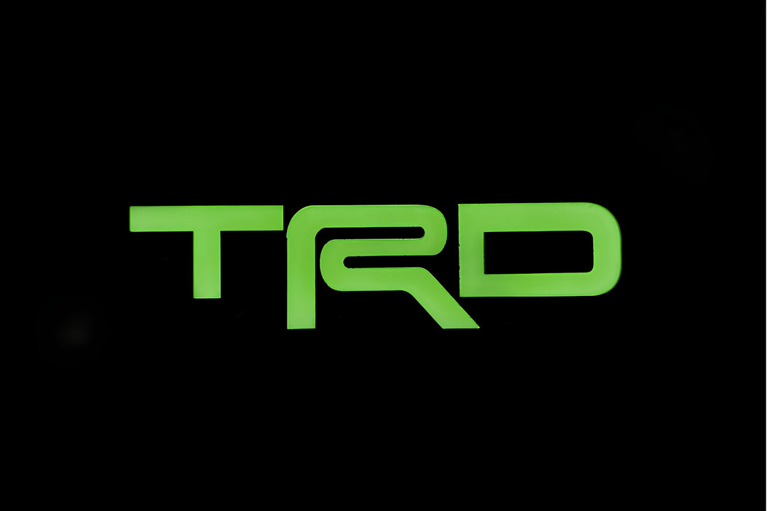 Toyota Illuminated LED Radiator Grille Emblems and Badges with TRD logo Toyota Led Emblems decoinfabric