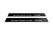 Ford Mustang VII 2023+ Illuminated LED Door Sill Plates With Mustang Dark Horse Logo Ford Led Door Sills opdesign