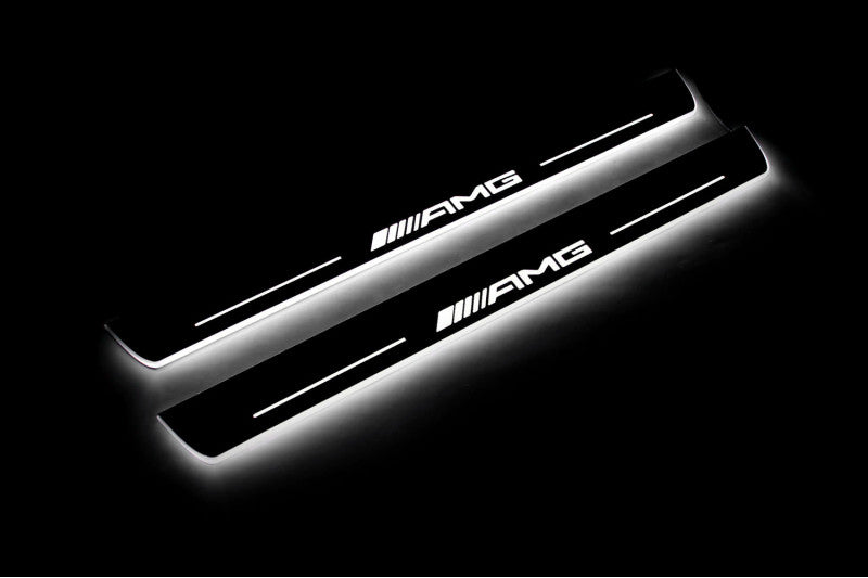 Mercedes GLS I 2015-2019 Led Door Sills With Logo AMG