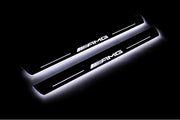 Mercedes C W205 2014+ LED Door Sills PRO With AMG Logo Mercedes Led Door Sills opdesign