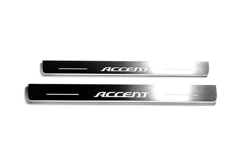 Hyundai Accent 2006-2011 Car Sill With Logo Accent Hyundai Led Door Sills opdesign