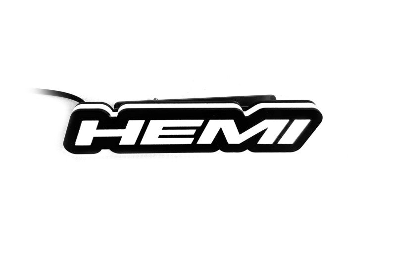 Chrysler Illuminated LED Radiator Grille Emblems and Badges with Hemi (type 1) logo Chrysler Led Emblems decoinfabric