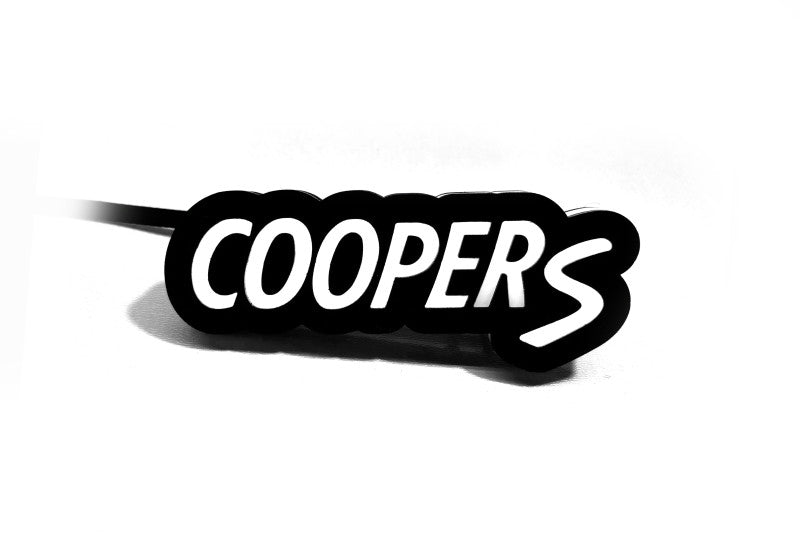 Mini Radiator grille emblem with Mini Cooper S logo (Type 2) Mini emblems decoinfabric