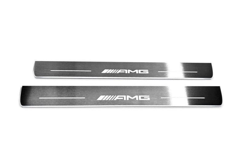 Mercedes G-Class W464 2018+ LED Door Sills PRO With AMG Logo (Copy) Mercedes Led Door Sills opdesign