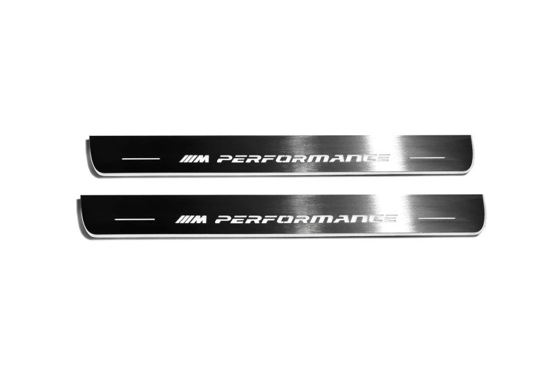 BMW 5 G30 2017-2023 Led Door Sill Pro with M Performance logo BMW Led Door Sills opdesign