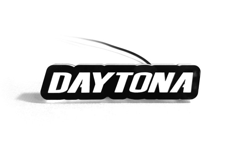 Dodge Illuminated LED Radiator Grille Emblems and Badges with Daytona logo Dodge Led emblems decoinfabric