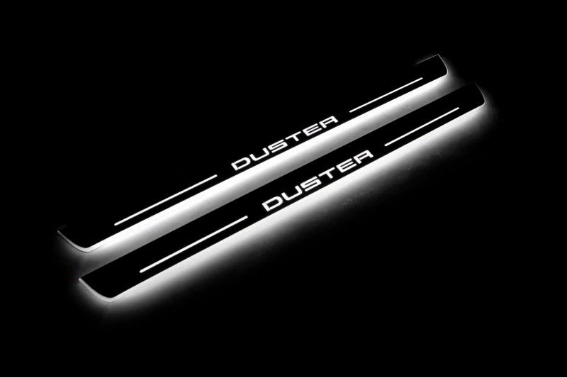Dacia Duster I 2010-2017 Car Door Sill With Logo Duster Dacia Led Door Sills opdesign