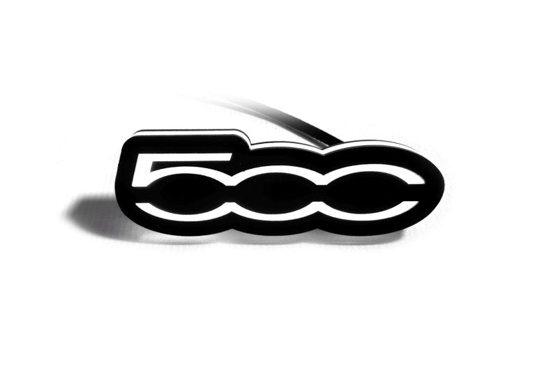 Fiat Illuminated LED Radiator Grille Emblems and Badges with 500 logo Fiat Led Emblems decoinfabric