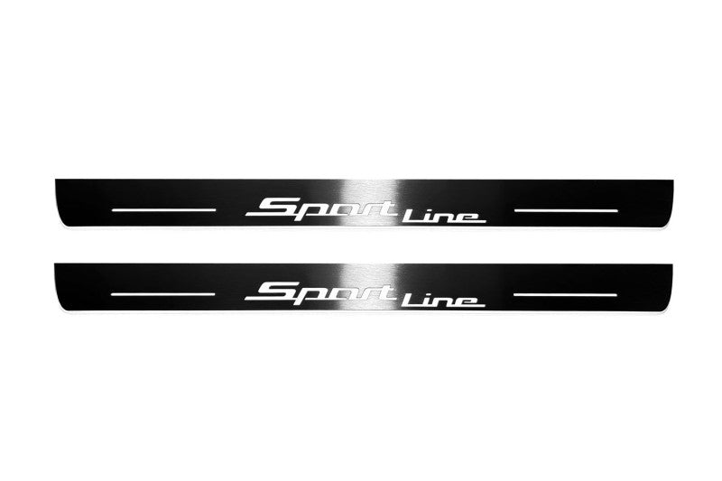BMW X7 (G07) 2018+ LED Door Sills PRO With Sport Line Logo