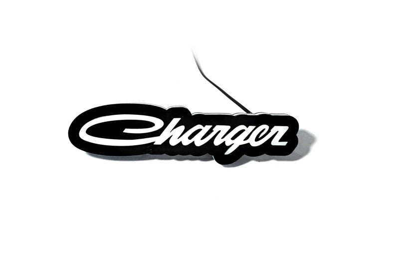 Dodge Illuminated LED Radiator Grille Emblems and Badges with Charger (type 1) logo Dodge Led emblems decoinfabric