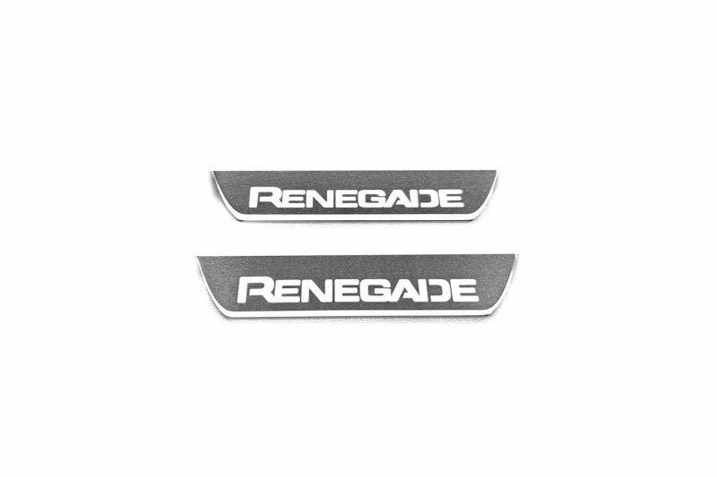 Jeep Renegade 2014+ LED Door Sills With Logo Renegade