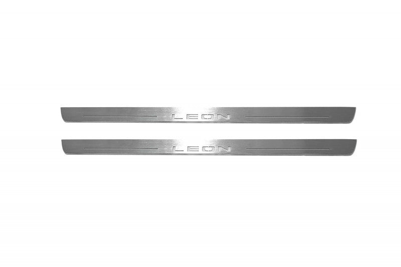 Seat Leon III 2013-2020 Auto Door Sill Plates With Logo Leon