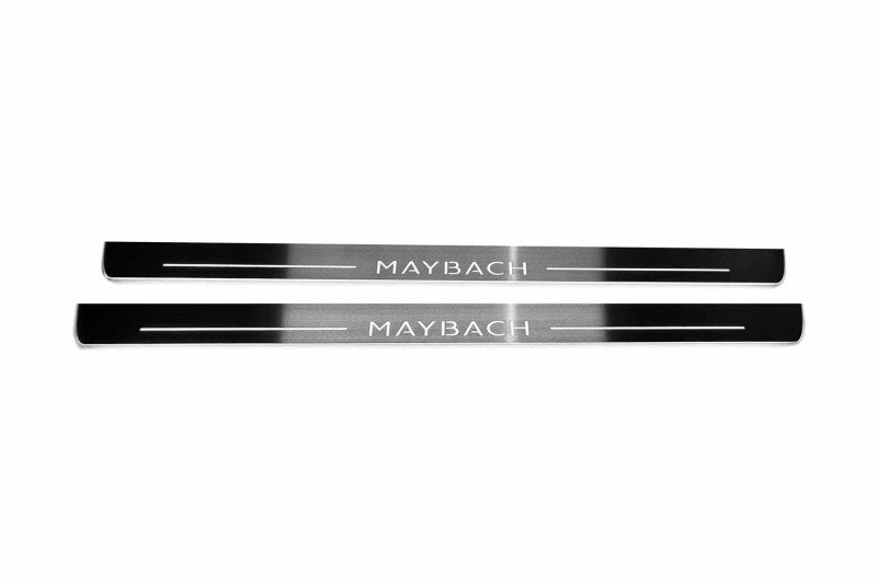 Mercedes S-Class C217 2014-2020 Door Sill Led Plate With Maybach Logo