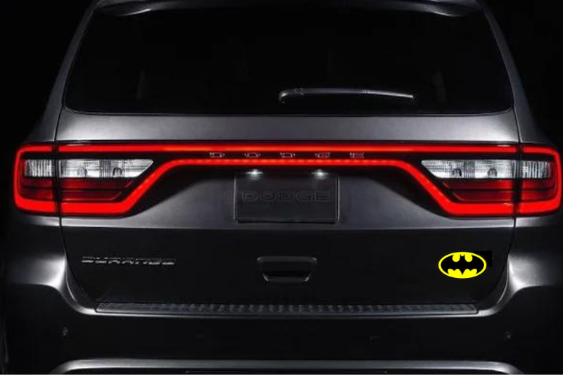 Batman tailgate trunk rear emblem with Batman logo Custom Rear Emblem decoinfabric