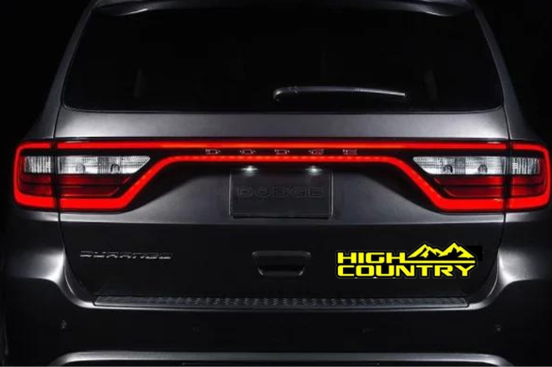 High Country tailgate trunk rear emblem with High Country logo (BIG SIZE) Custom Rear Emblem decoinfabric