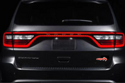 Dodge Stainless Steel tailgate trunk rear emblem with SRT Trackhawk logo Dodge emblems decoinfabric