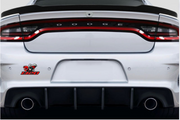 Dodge tailgate trunk rear emblem with 1320 Scat Pack logo (type 4) Dodge emblems decoinfabric