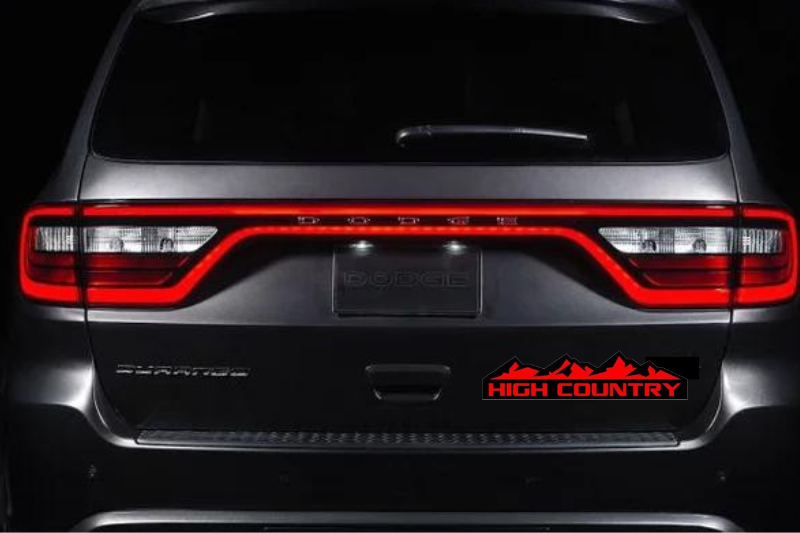 High Country tailgate trunk rear emblem with High Country logo (type 2) (BIG SIZE)
