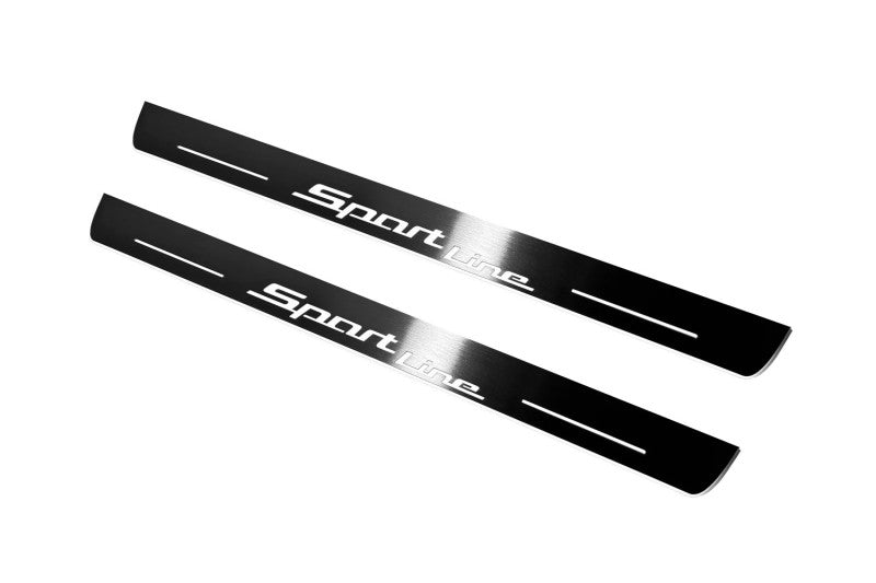 BMW X6 F16 2015-2019 Door Sill Protectors With Sport Line Logo