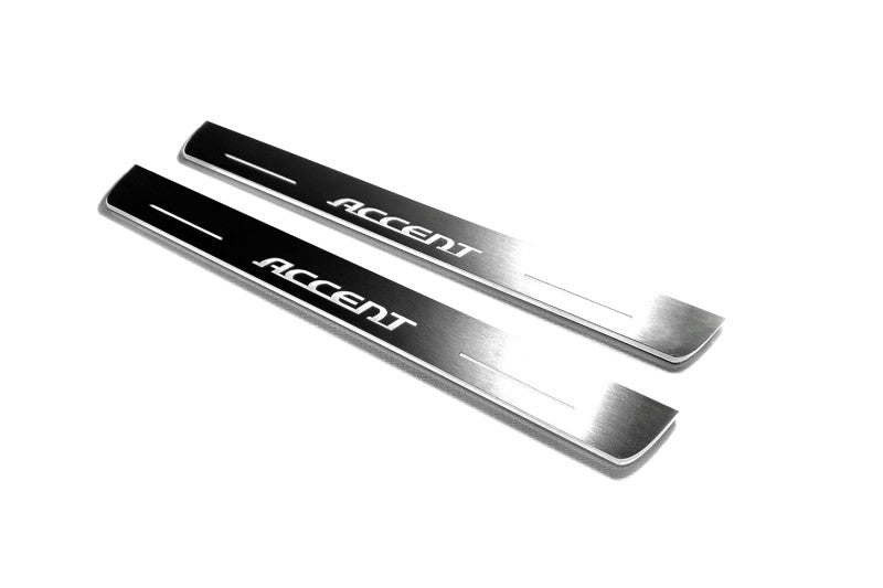 Hyundai Accent 2006-2011 Car Sill With Logo Accent Hyundai Led Door Sills opdesign