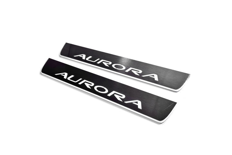Oldsmobile Aurora I 1995-1999 LED Door Sills With Aurora Logo