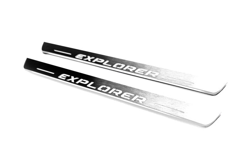 Ford Explorer V 2011-2019 Car Door Sill With Logo Explorer Ford Led Door Sills opdesign