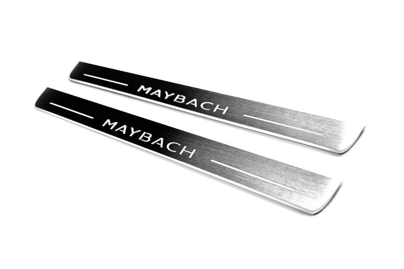 Mercedes S-Class W223 2020+ Auto Door Sill Plates With Logo Maybach