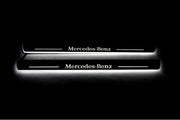 Mercedes CLA-Class II W118 2019+ Door Sill Led Plate With Mercedes-Benz Logo Mercedes Led Door Sills opdesign