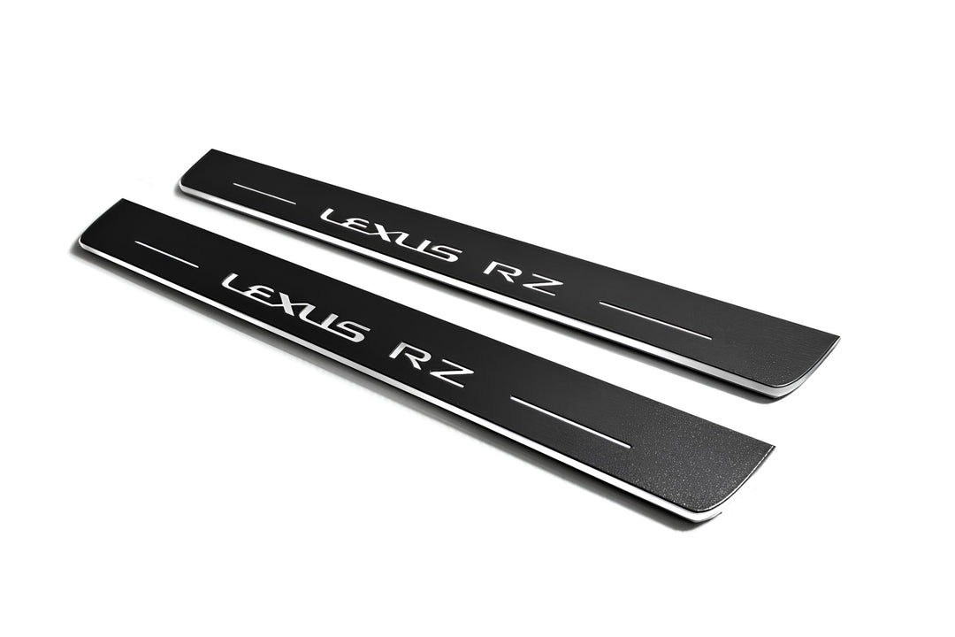 Lexus RZ 2022+ LED Door Sills PRO With Logo Lexus RZ Lexus Led Door Sills opdesign