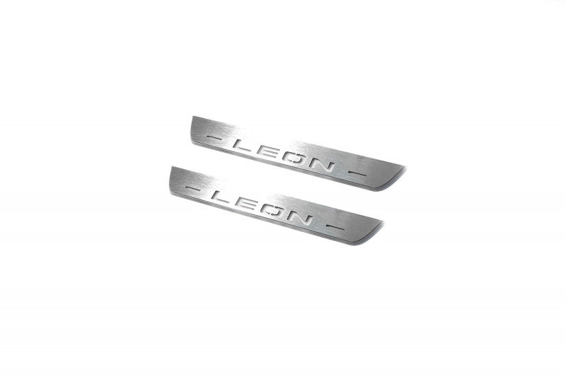 Seat Leon III 2013-2020 Auto Door Sill Plates With Logo Leon Seat Led Door Sills opdesign