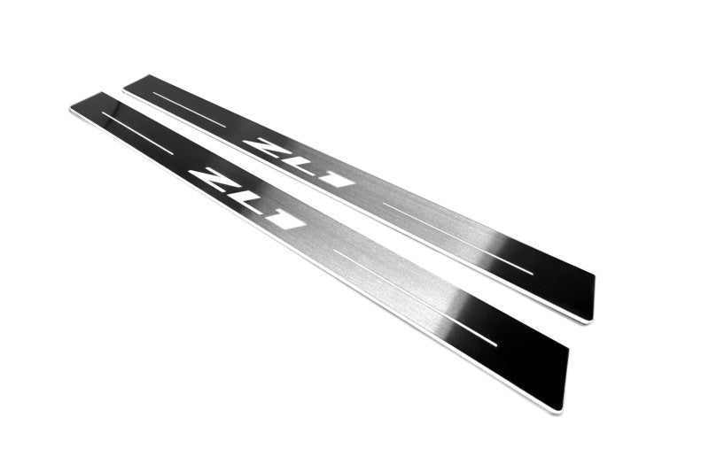Chevrolet Camaro VI 2016+ Auto Door Sills With Logo ZL1