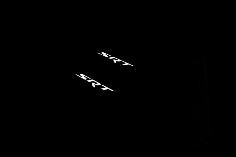 Dodge Durango III 2011+ Led Door Sill Pro With Logo SRT (Premium Painting) Dodge Led Door Sills PRO opdesign