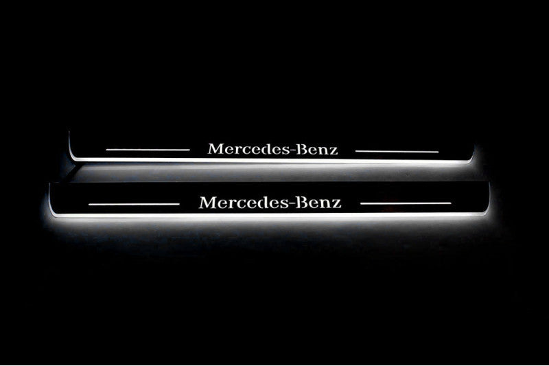 Mercedes S-Class W222 2013-2020 Auto Door Sill Plates With Logo Mercedes-Benz