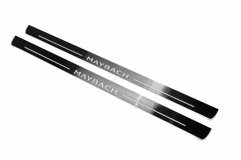 Mercedes S-Class C217 2014-2020 Door Sill Led Plate With Maybach Logo