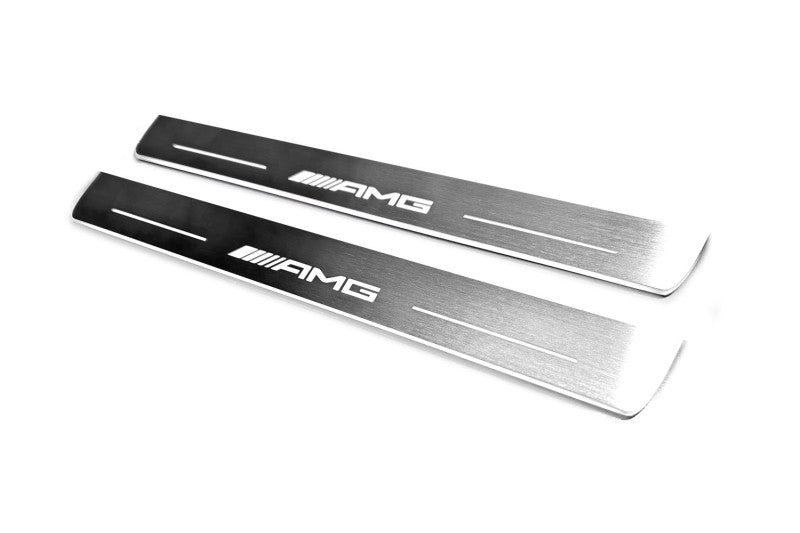 Mercedes G-Class W464 2018+ LED Door Sills PRO With AMG Logo (Copy) Mercedes Led Door Sills opdesign