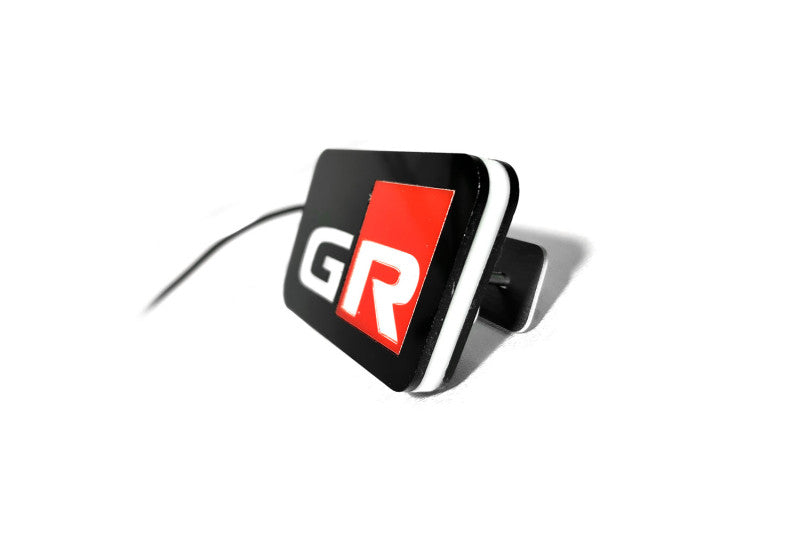 Toyota Illuminated LED Radiator Grille Emblems and Badges with GR logo Toyota Led Emblems decoinfabric
