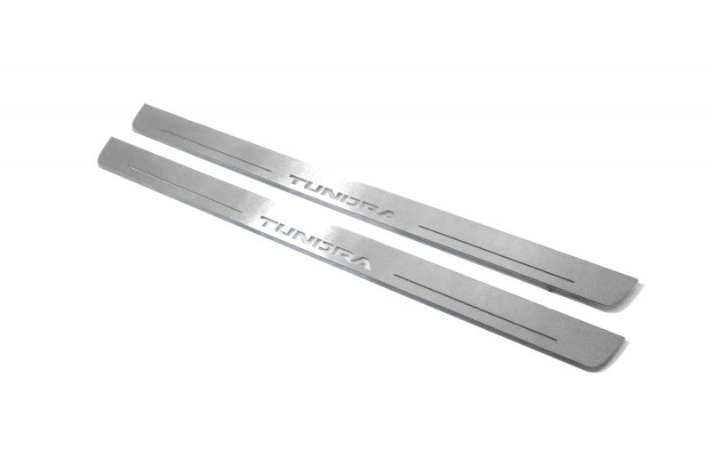 Toyota Tundra II 2007-2013 Led Sill Plates With Logo Tundra (CrewMax)